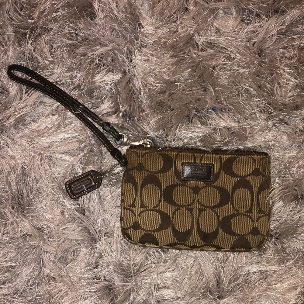Coach, coin purse wristlet